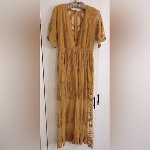 Honey Punch Boho Maxi Romper